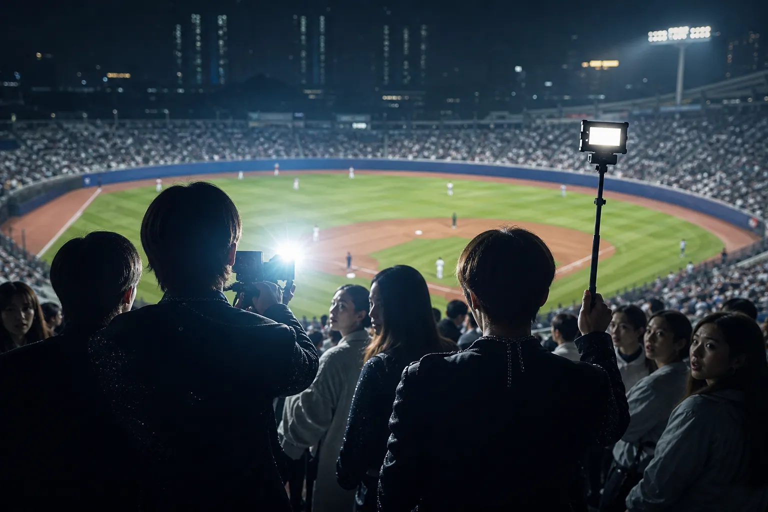 AHOF KBO Flash Filming Controversy Draws Agency Apology After Samsung Lions Game stage concept