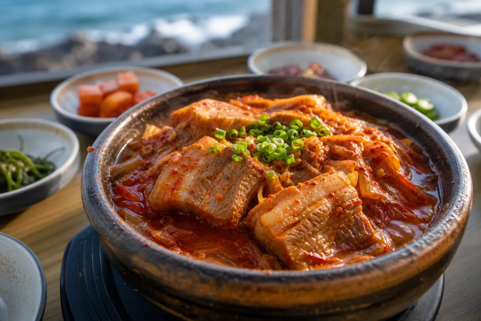 Hamdeok black pork kimchi jjim Jeju comfort food