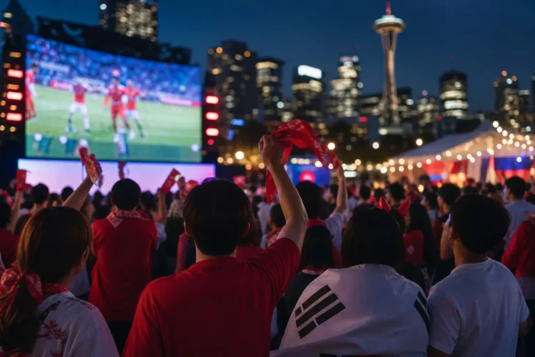 Seattle K-Fest 2026 World Cup Watch Party Korea vs Mexico cheering guide concept