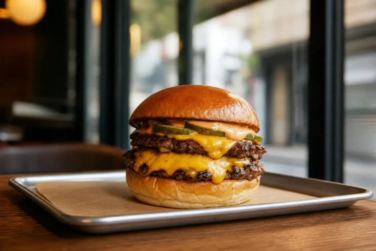 Lazyoff Handmade Burgers Mangwon double cheeseburger guide