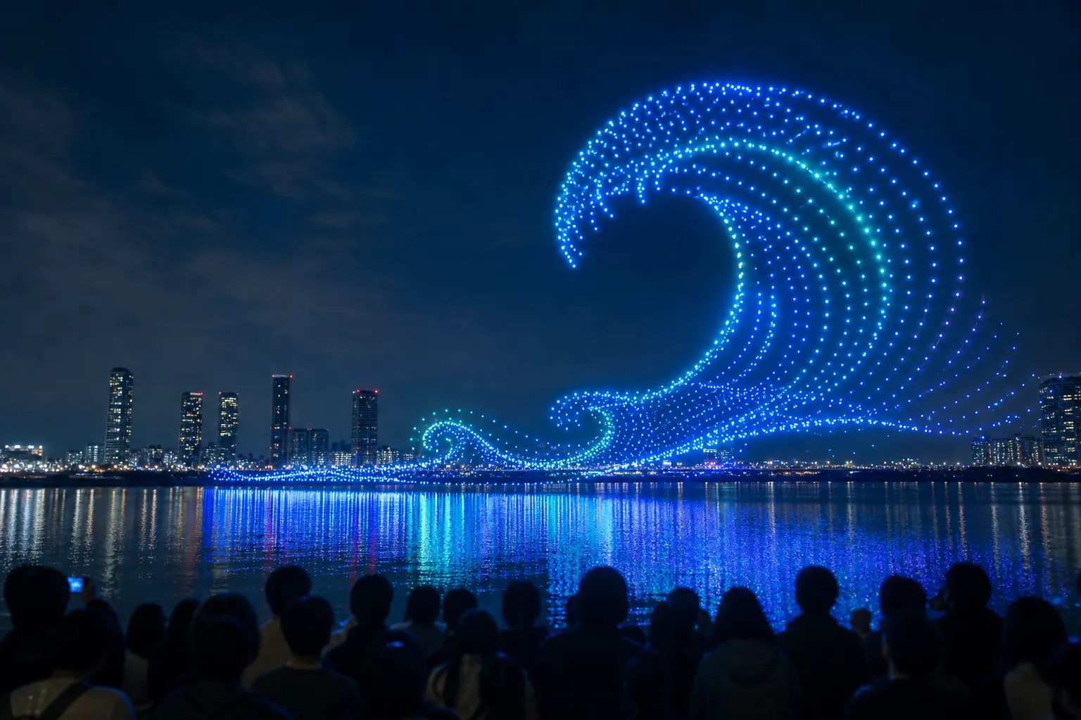 Ttukseom Drone Show Finale June 5 Mystic Sea Han River Drone Show concept