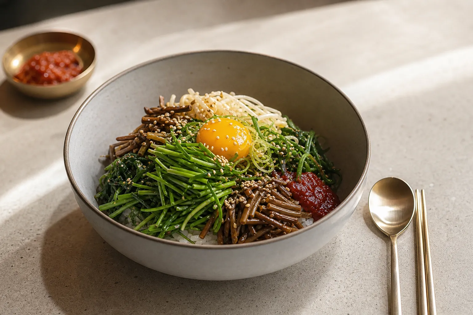 Muwol Table Dallae Bibimbap Gangnam Korean bowl