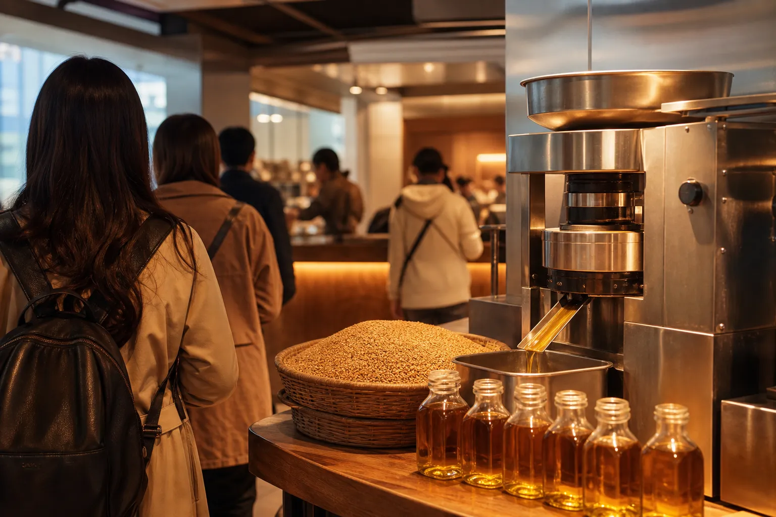 Sesame Oil Mill Tours Korean market mills travel trend