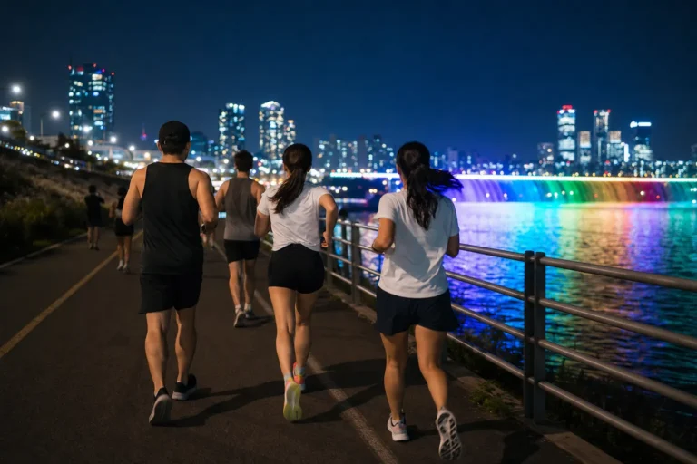 Banpo Hangang Park Night Running Guide 7979 Seoul Running Crew concept