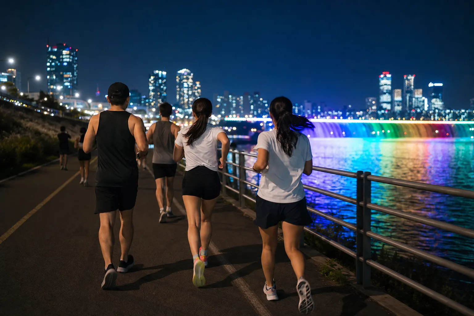 Banpo Hangang Park Night Running Guide 7979 Seoul Running Crew concept