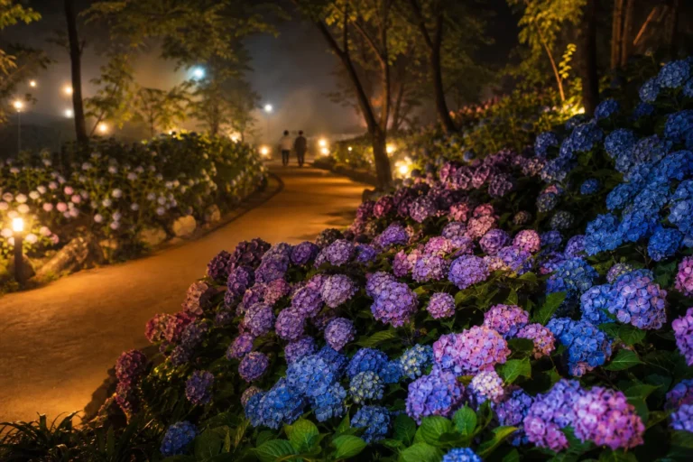 Worasan Hydrangea Festival Night Opening Guide evening views
