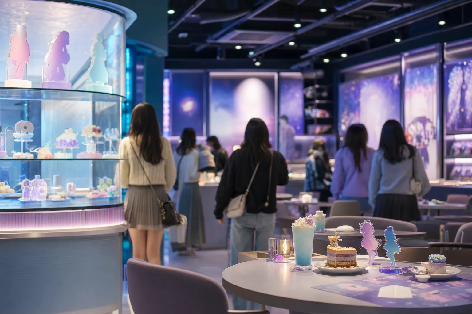 Hongdae hololive English -Advent- Collaboration Cafe Opens at Cafe Toonique Universe concept