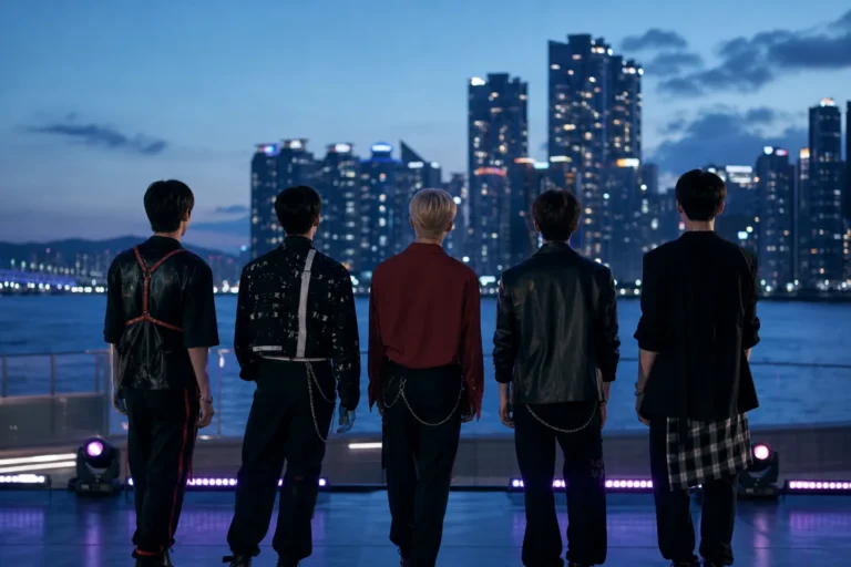 Stray Kids Busan BIAS K-pop tourism campaign stage concept