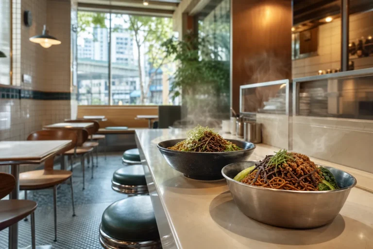 Gosari Express second branch vegan cha chaan teng morning noodles Seoul