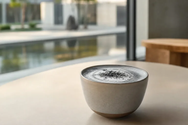 National Museum of Korea black sesame latte museum cafe drink trend