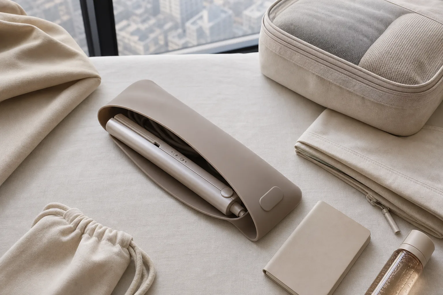 Daiso Silicone Hair Iron Pouch 2,000 Won travel pick