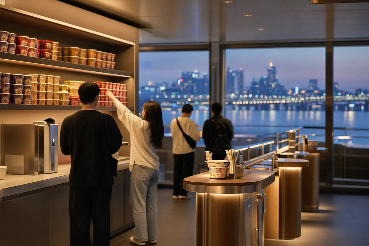 Han River Ramen Brand Zones CU Ramen Library Seoul pier concept