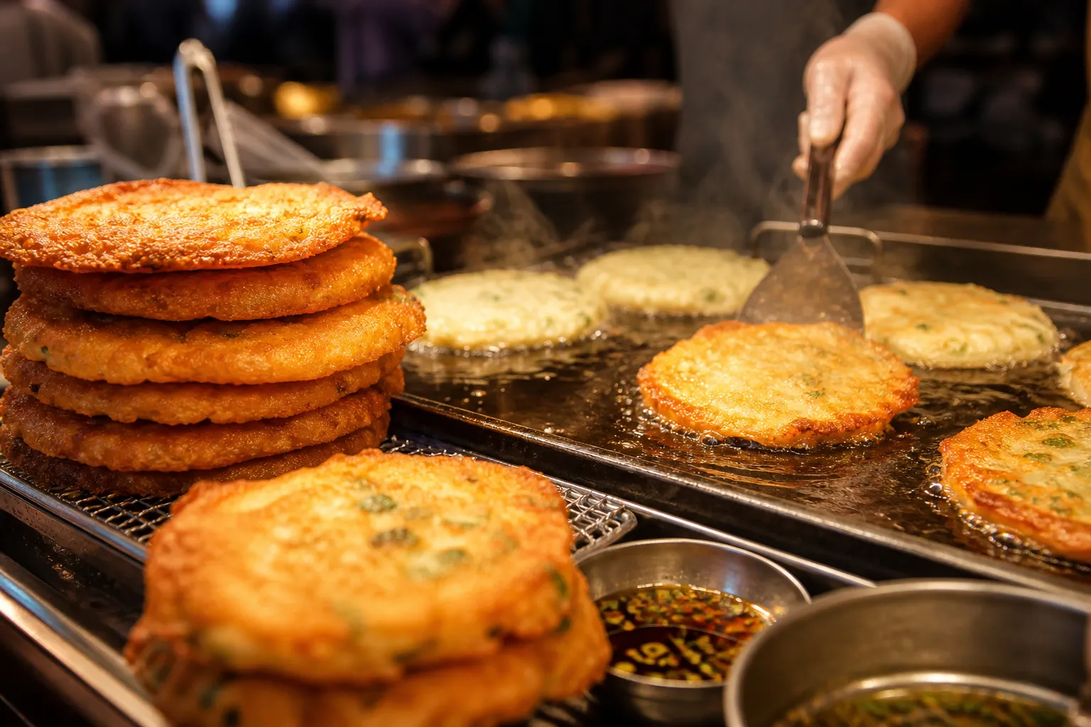 Wonjo Sunhui-ne Bindaetteok Gwangjang Market bindaetteok in Seoul