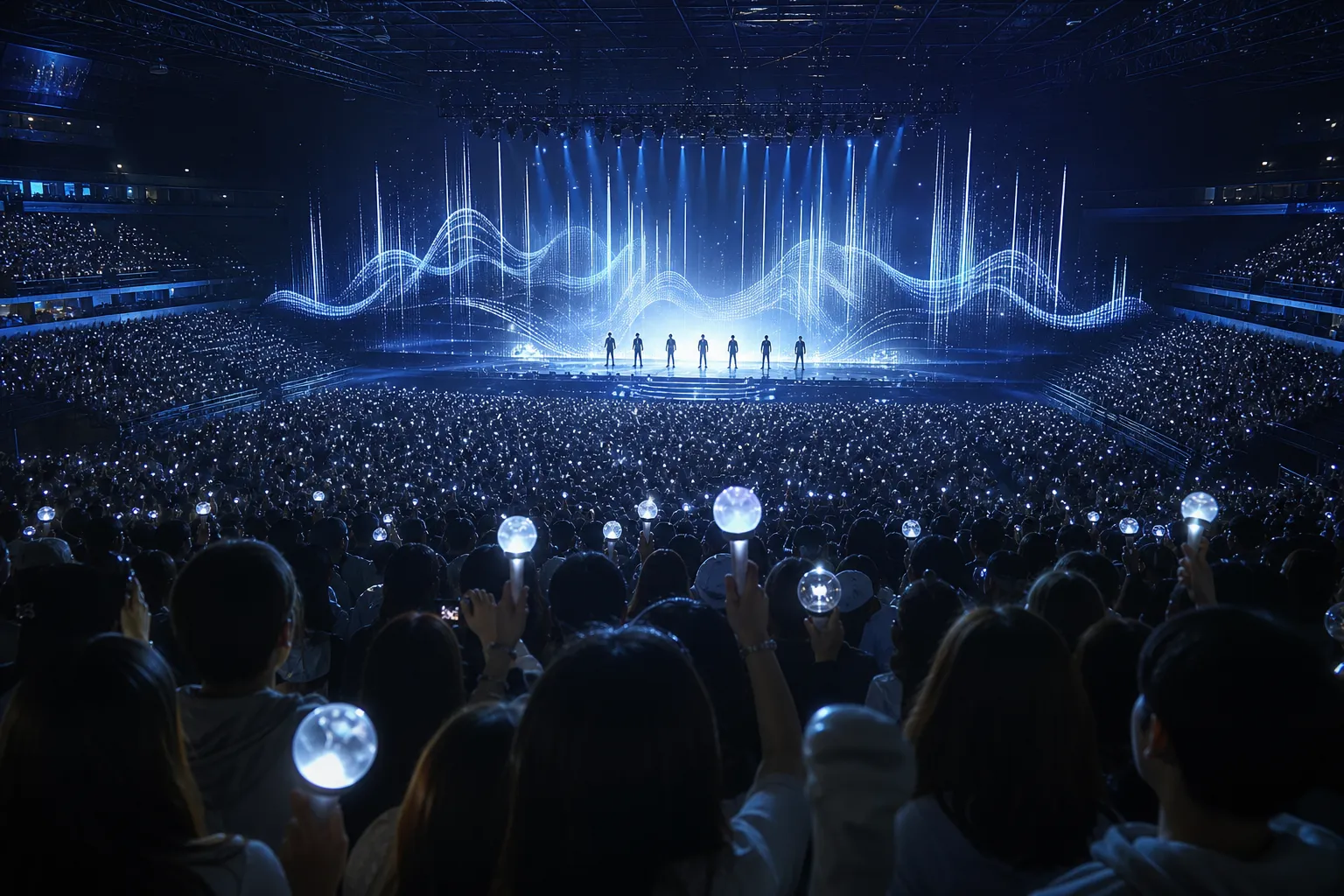 BTS ARIRANG Reaches 3.8 Billion Streams in Eight-Week Global Run stage concept