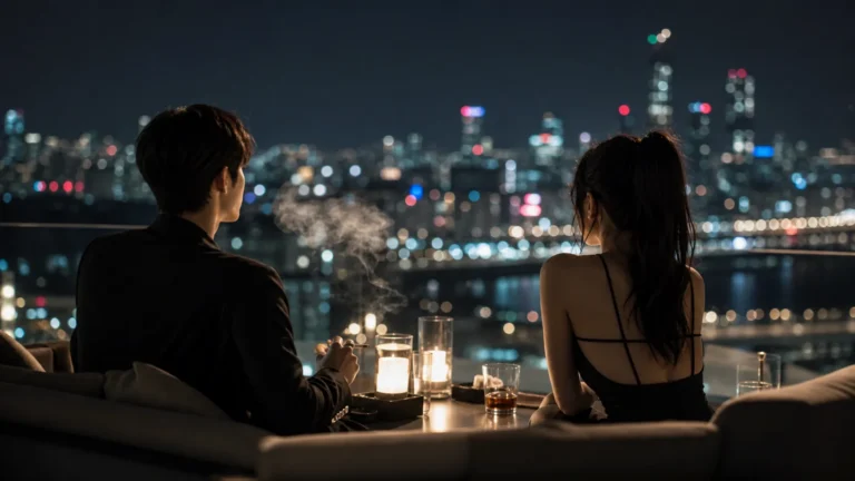 Jin and Karina smoking photo Pinterest image Seoul trend
