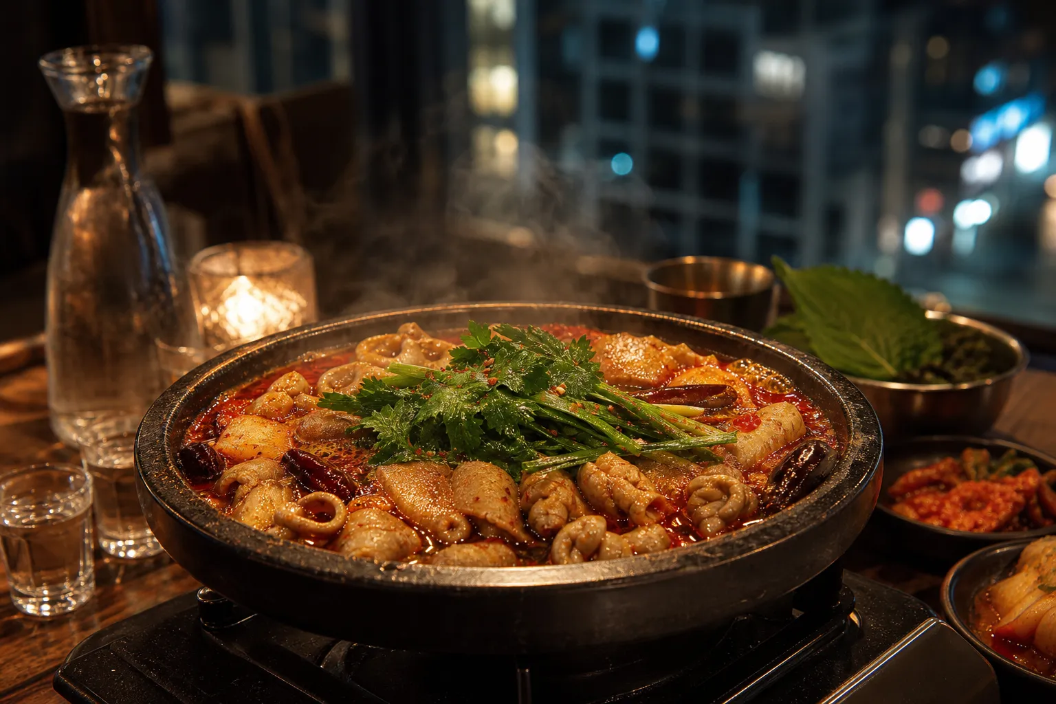 Nyanyakun Yeonnam mala daechang hot pot in Hongdae area izakaya