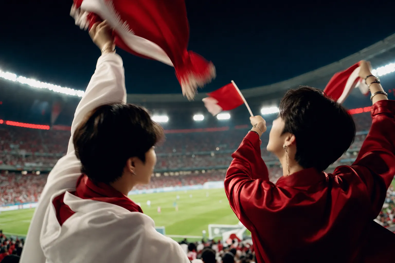 Karina and Winter Cheer Korea World Cup Win Over Czech Republic in Mexico concept