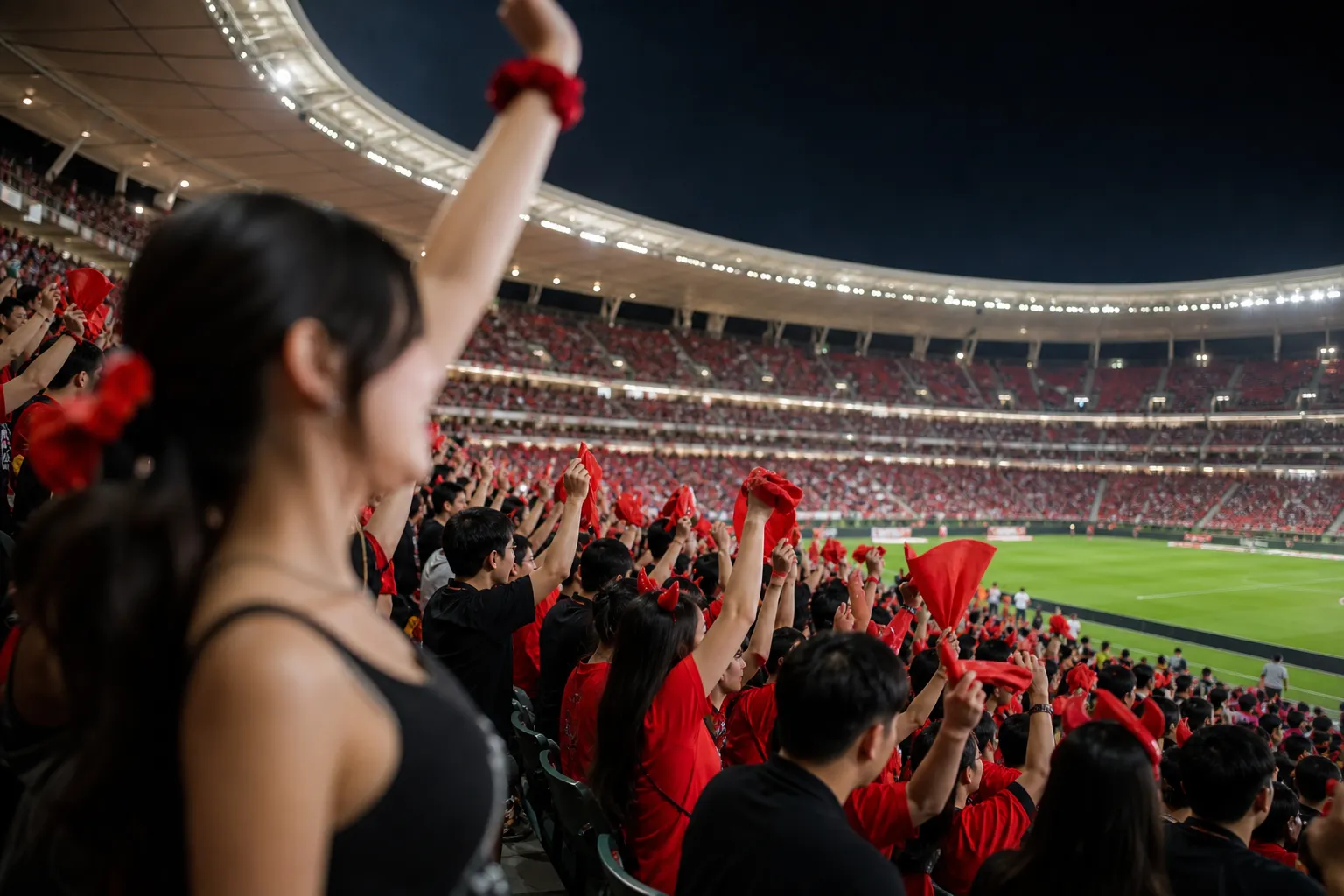 Kwon Eunbi Joins Mexico Away Support for World Cup Match at Estadio Akron 2 권은비 멕시코 원정응원 Estadio Akron World Cup support concept