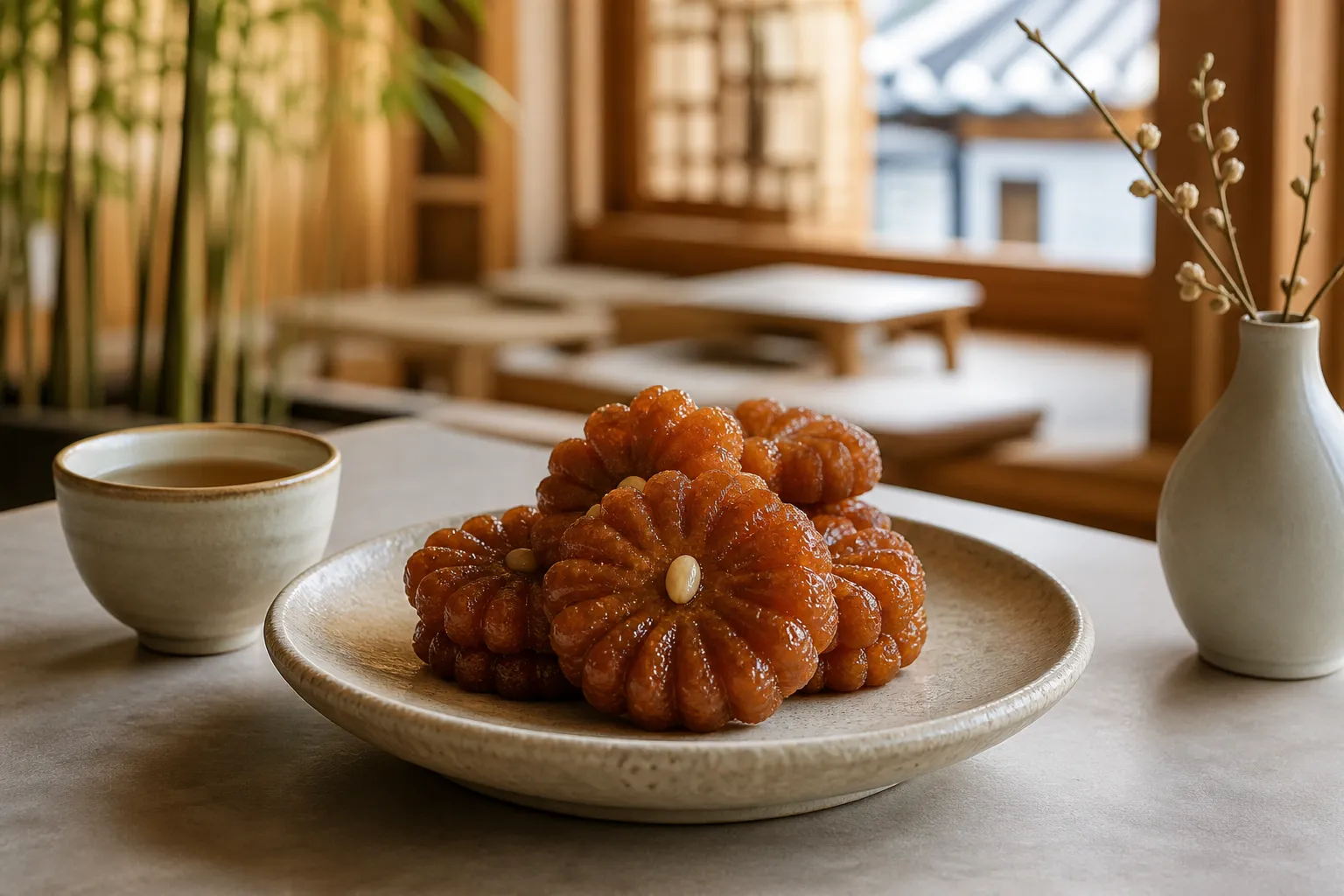 Cheongsudang Yakgwa Set: A Calm Ikseon-dong Yakgwa Treat in a Hanok Bakery Cafe 2 Cheongsudang Yakgwa Set Seoul yakgwa cafe guide