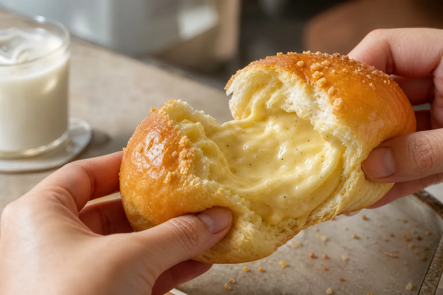Noah Bakery Vanilla Bean Custard Cream Bread: A Gentle Apgujeong Cream Bread Pick 2 Noah Bakery Vanilla Bean Custard Cream Bread vanilla bean custard