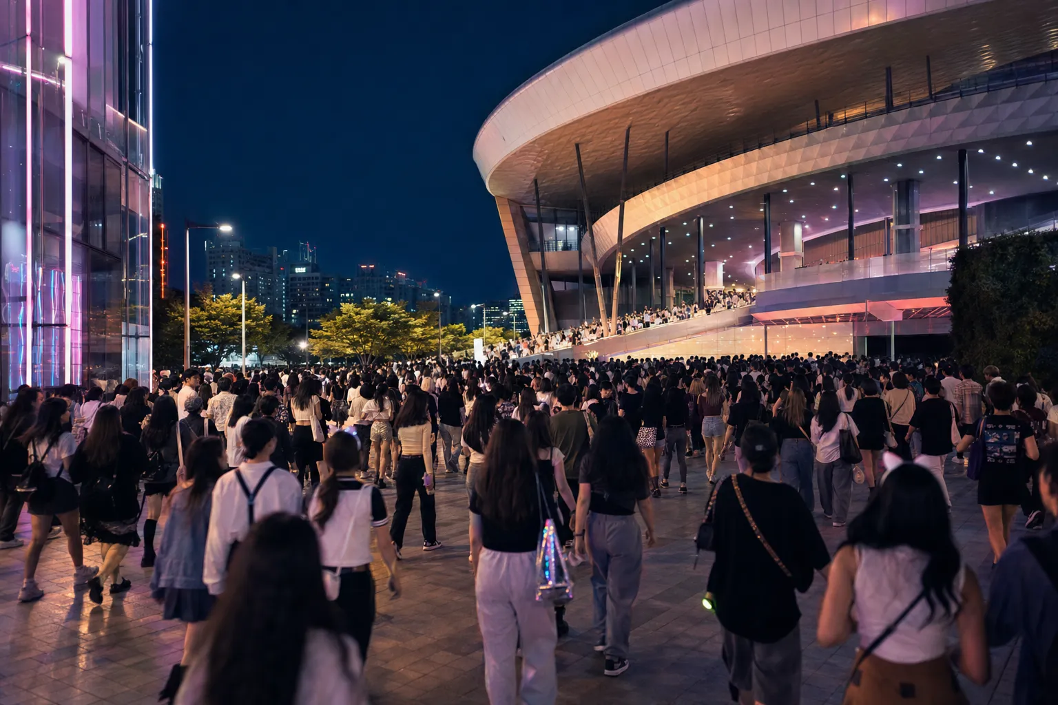 위버스콘 34000명 Seoul music festival crowd concept