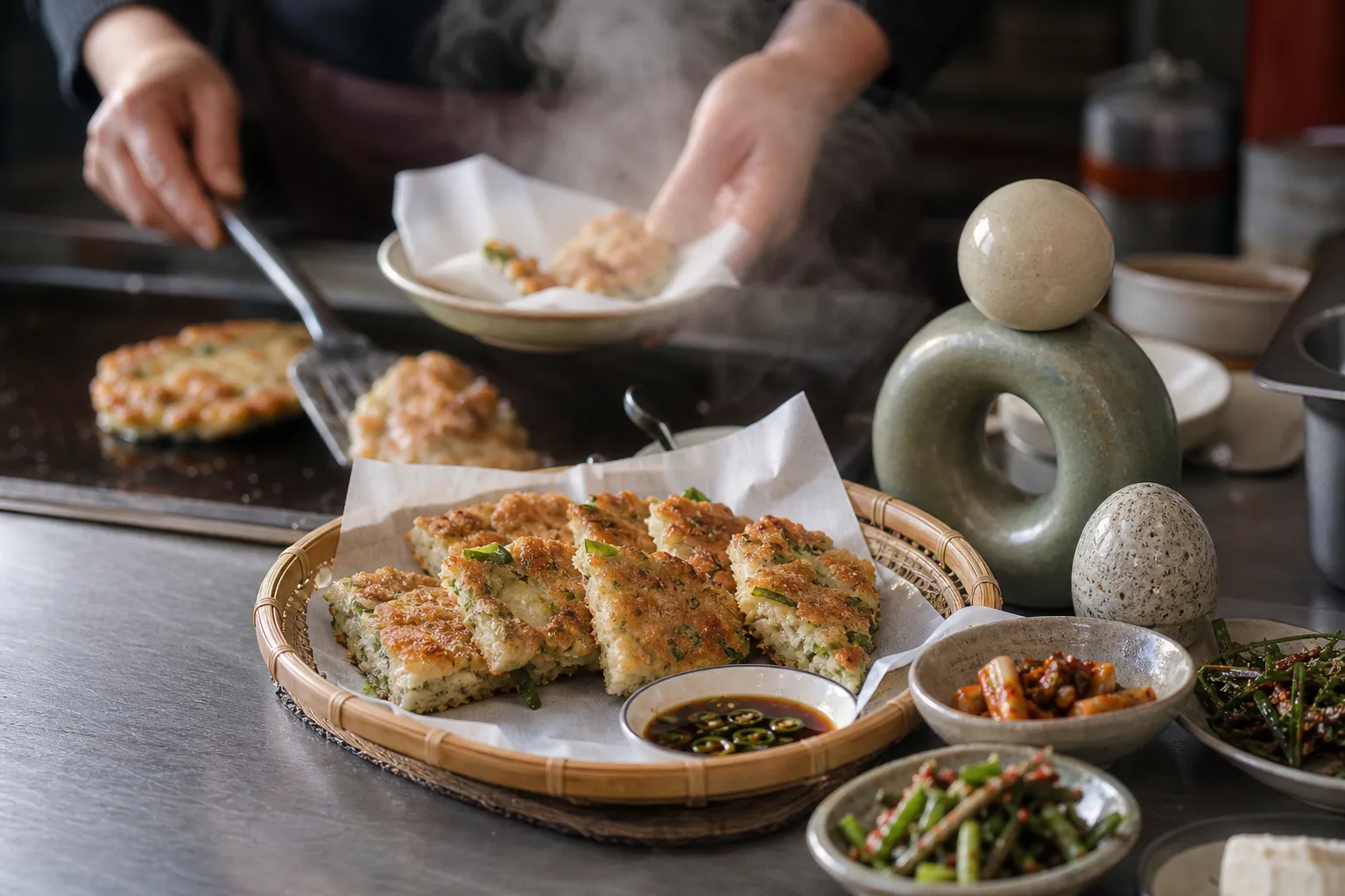 Parkgane Bindaetteok Hirono Set Gwangjang Market limited menu guide