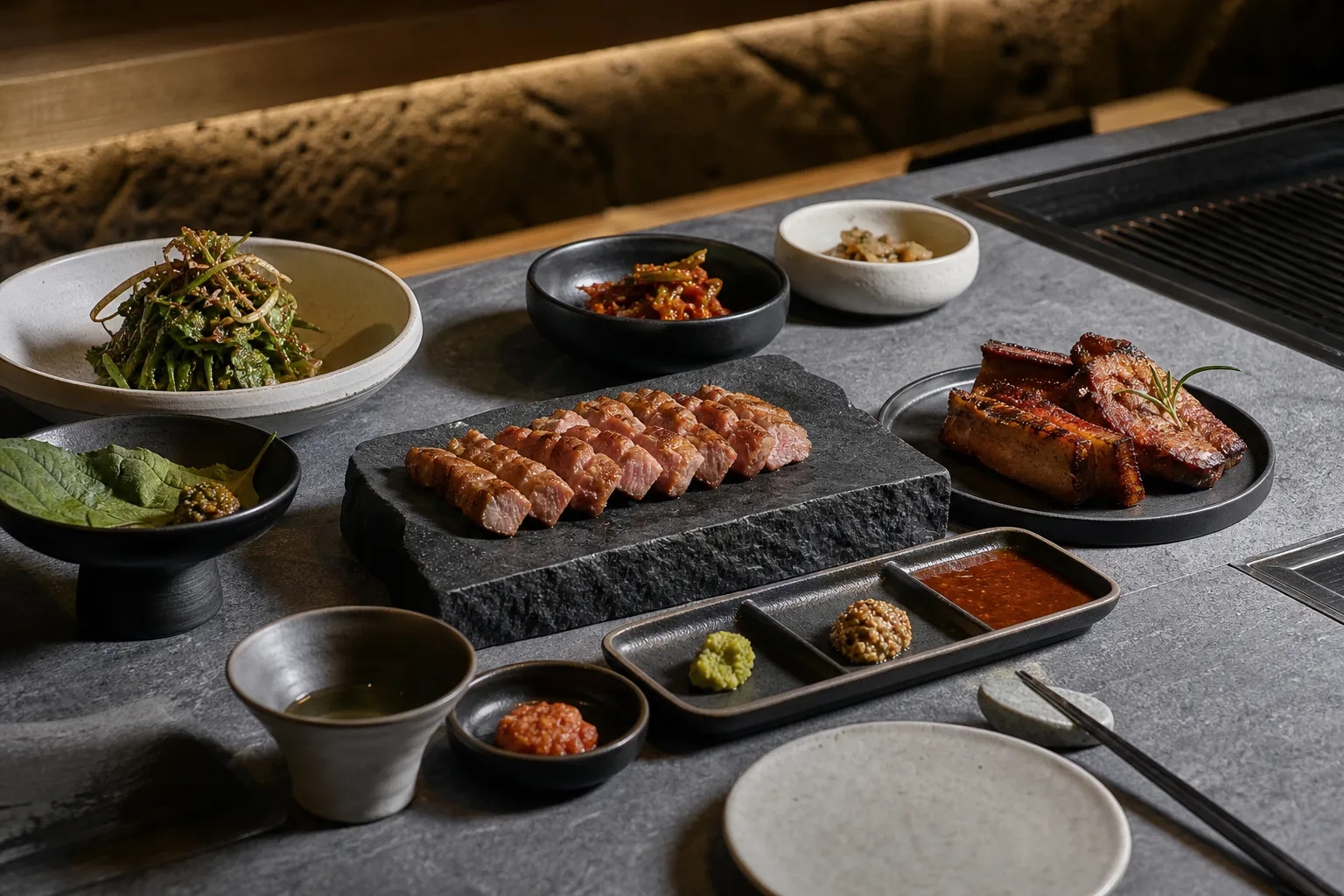 Hondam black pork omakase course style Jeju dining guide