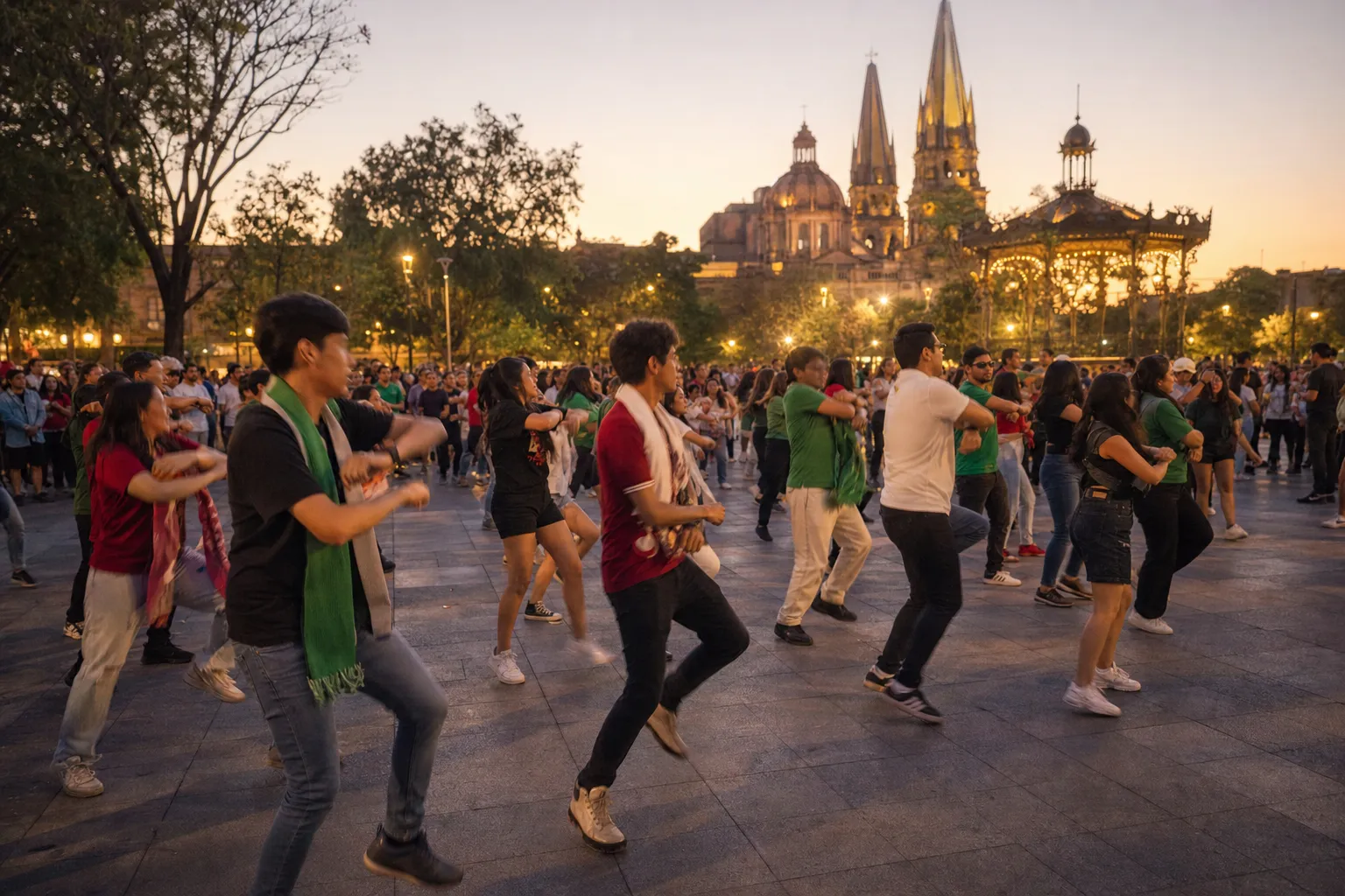 Korea-Mexico Flash Mob Planned Around Gangnam Style at World Cup Match 2 한국 멕시코전 플래시몹 Guadalajara fan festival concept