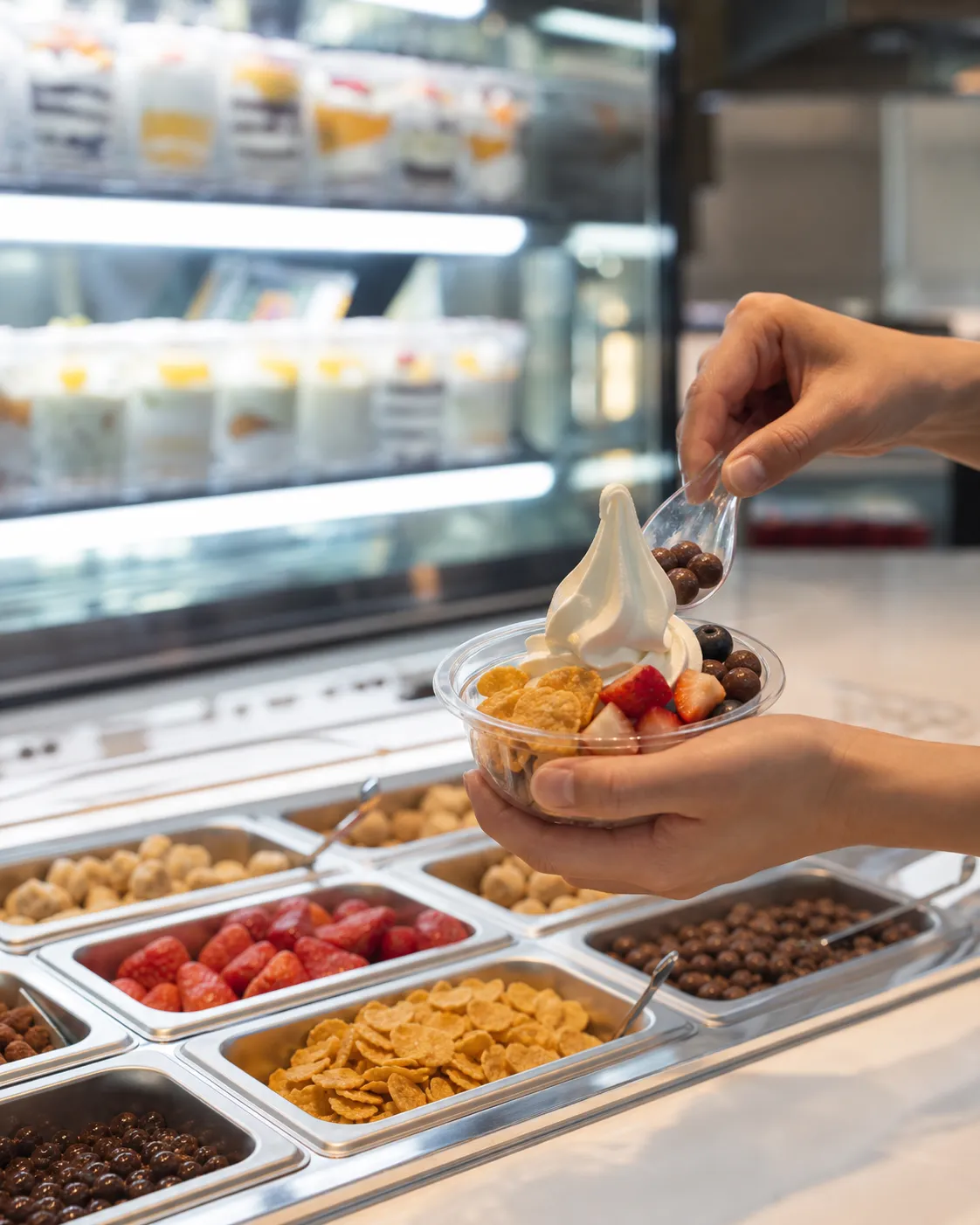 CU Seongsu Dessert Park DIY toppings K-convenience dessert concept