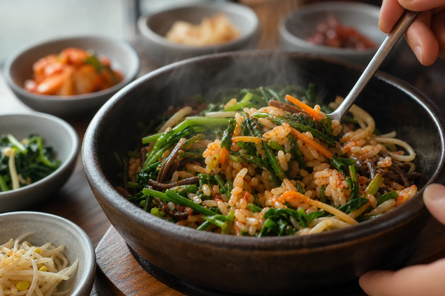 Muwol Table dallae bibimbap spring herb flavor