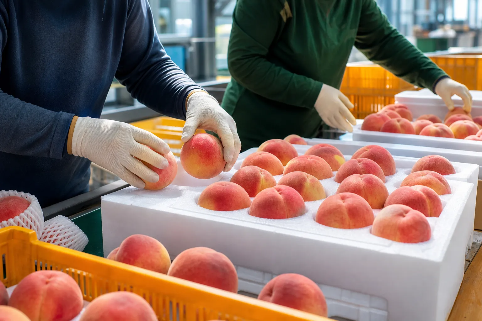 Gyeongsan Shinbi peaches first shipment live commerce direct farm sales
