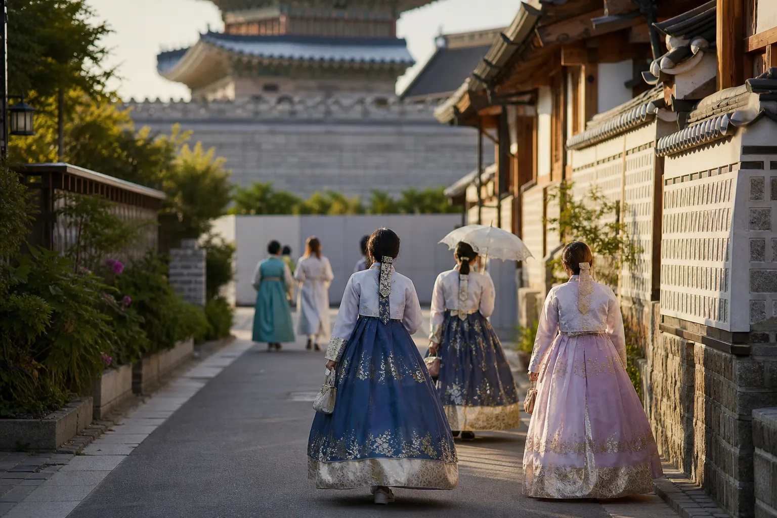경복궁 서문 폐쇄 한복 동선 Yeongchumun Seoul route guide concept