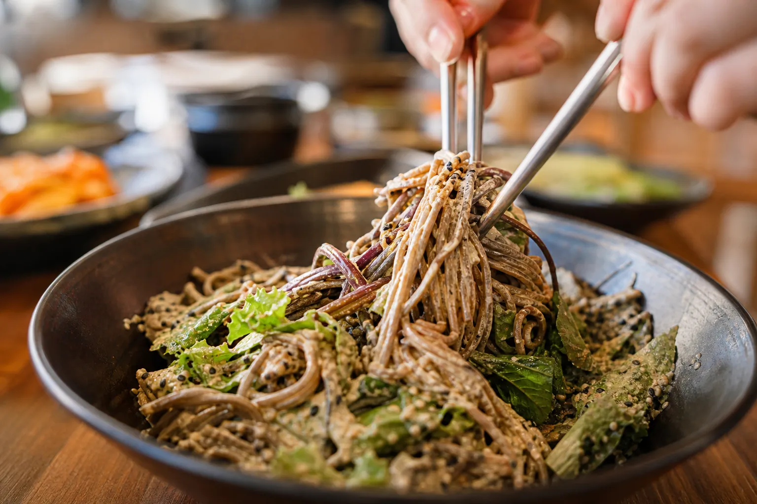 Gosari Perilla Bibim Noodles: Why Gosari Express Sindang’s Vegan Bowl Is Getting Attention 2 Gosari Perilla Bibim Noodles Seoul vegan noodle shop