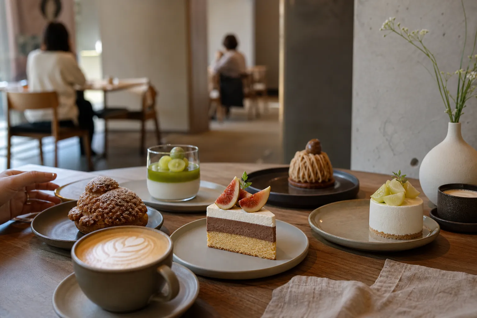 Seochon new dessert cafe menu Opetit Ver PAUS Lororo Dessert