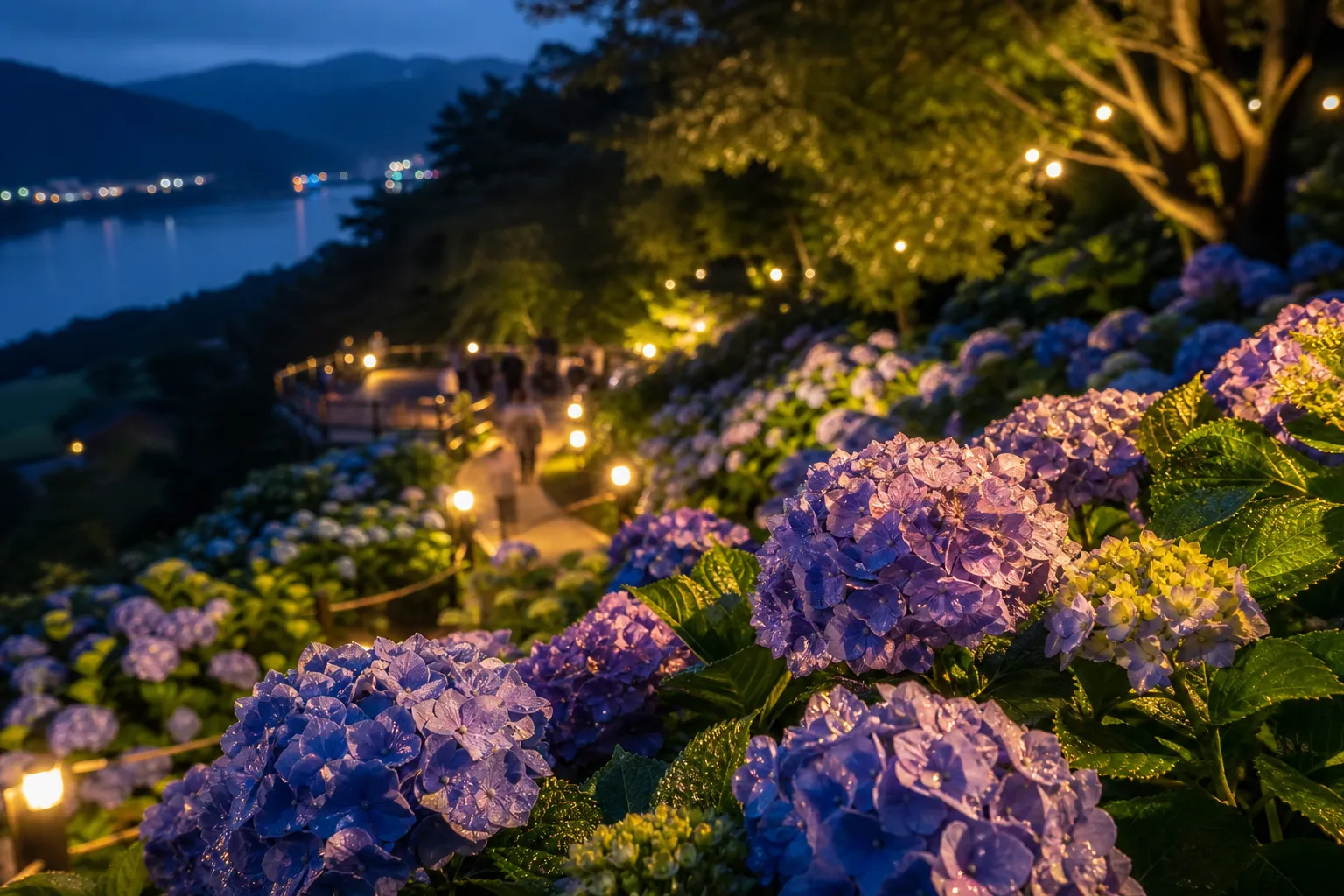 월아산 수국축제 야간개장 Worasan Forest Jinju guide