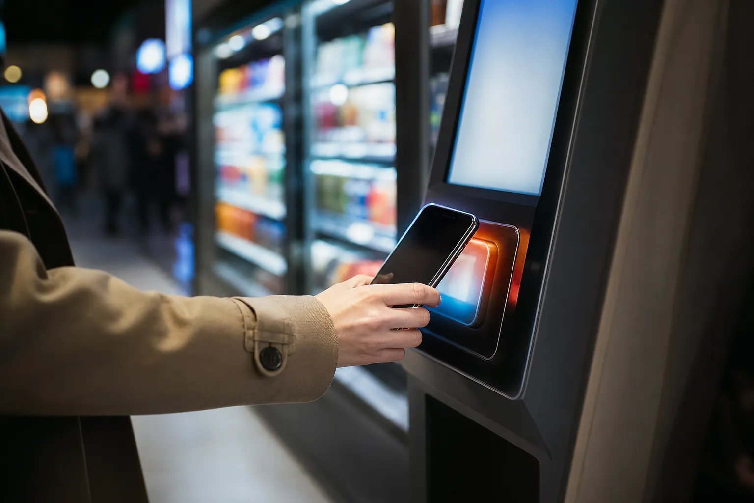foreign convenience store payment Korea mobile wallet kiosk
