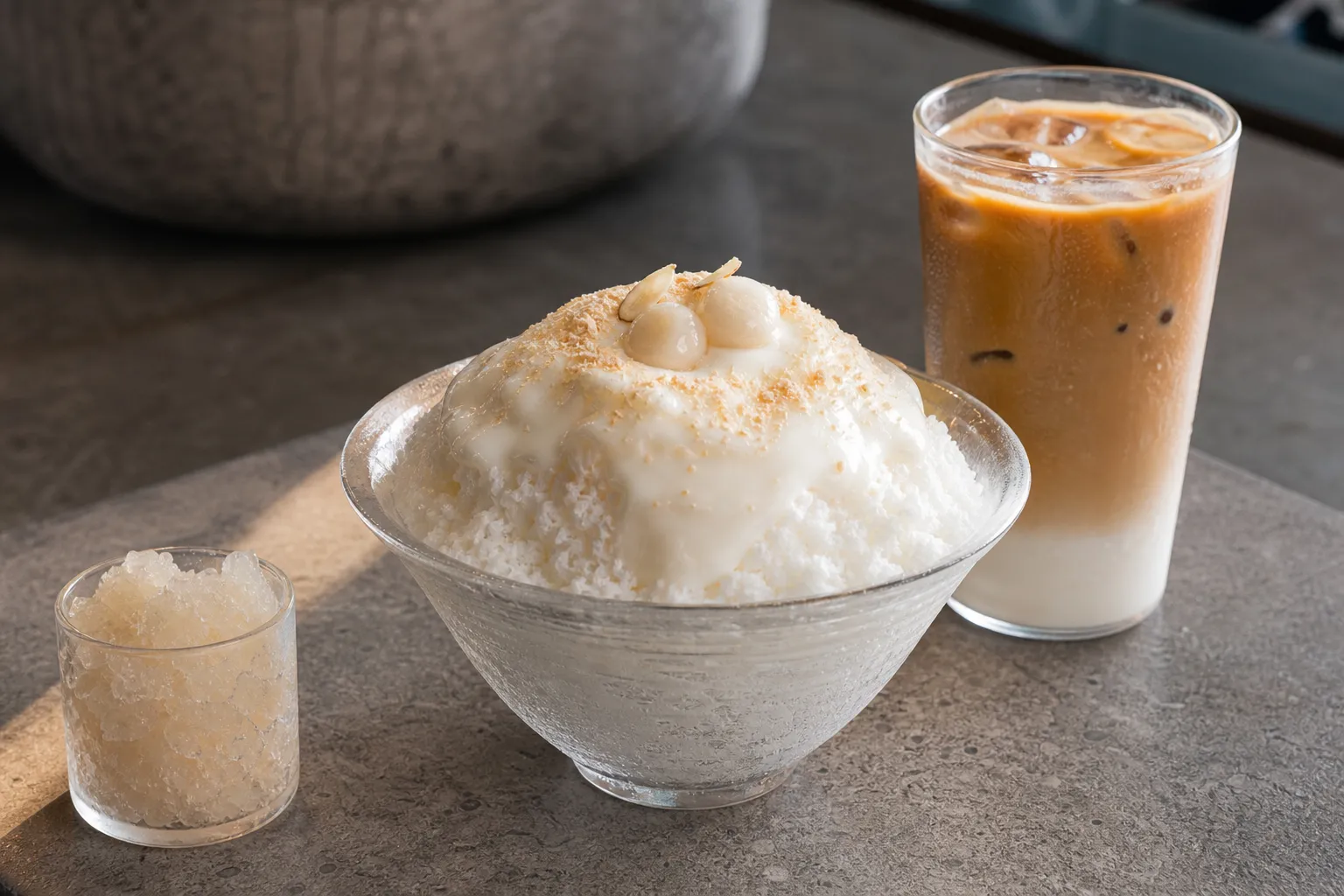 구테로이테 막걸리빙수 granita latte Seoul cafe trend