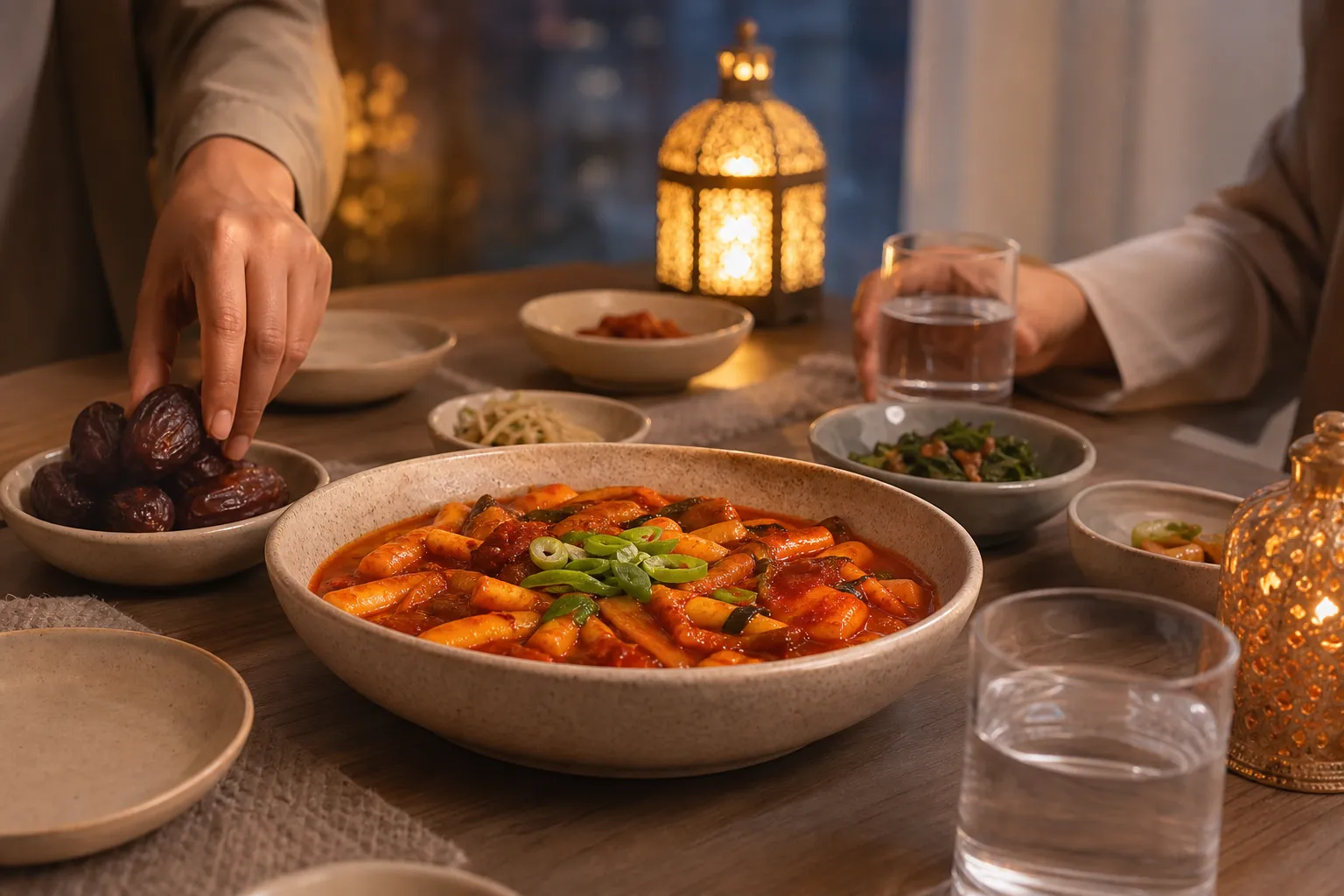 halal tteokbokki Ramadan table Korean food trend