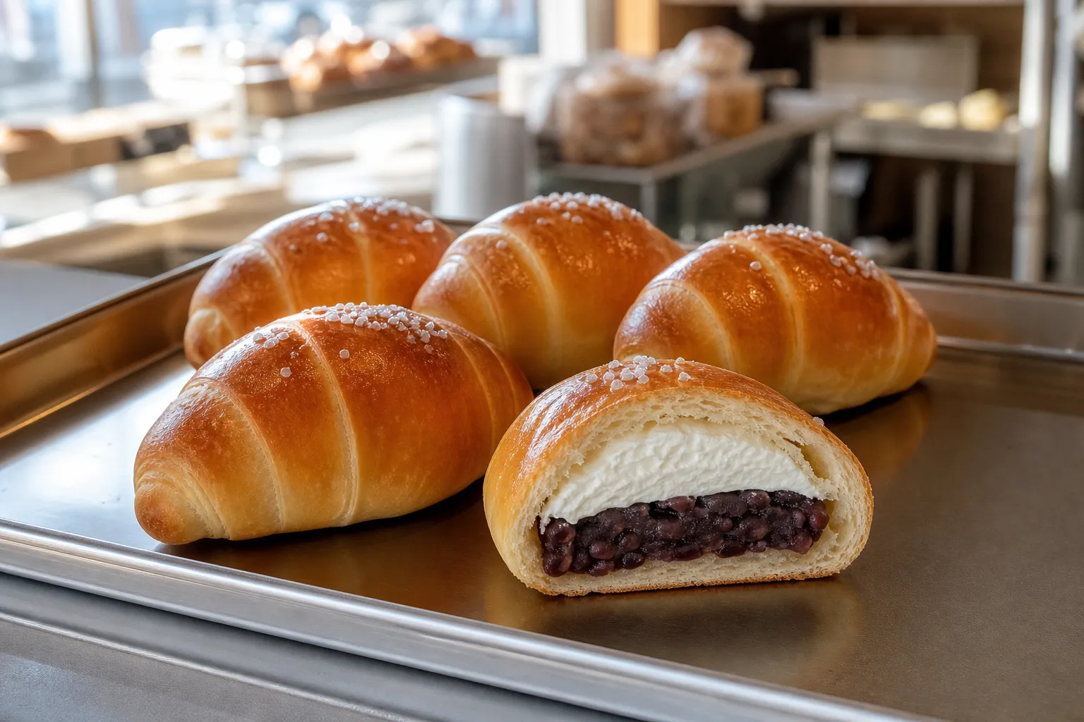 단팥 생크림 소금빵 Seoul bakery favorite