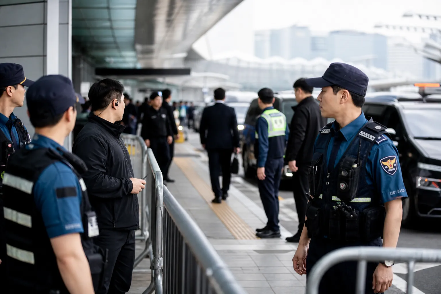 Hong Myung-bo airport police Incheon security deployment concept