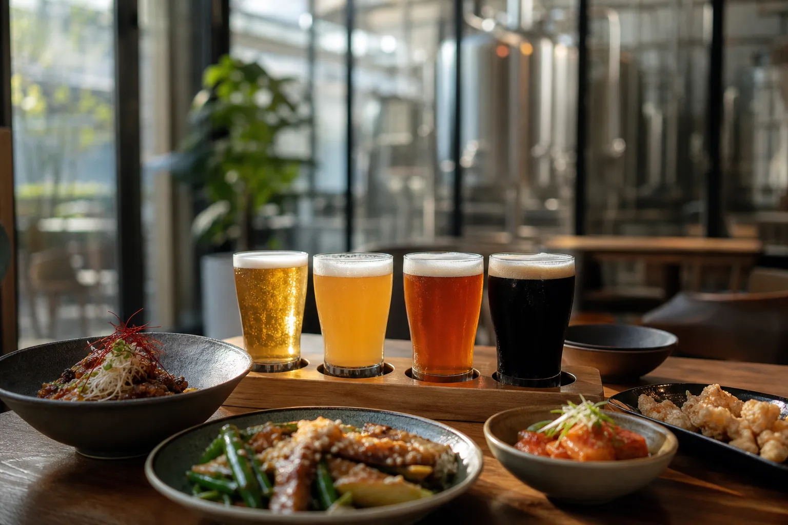 Seongsu-dong taproom craft beer Seoul Brewery Seongsu dining space