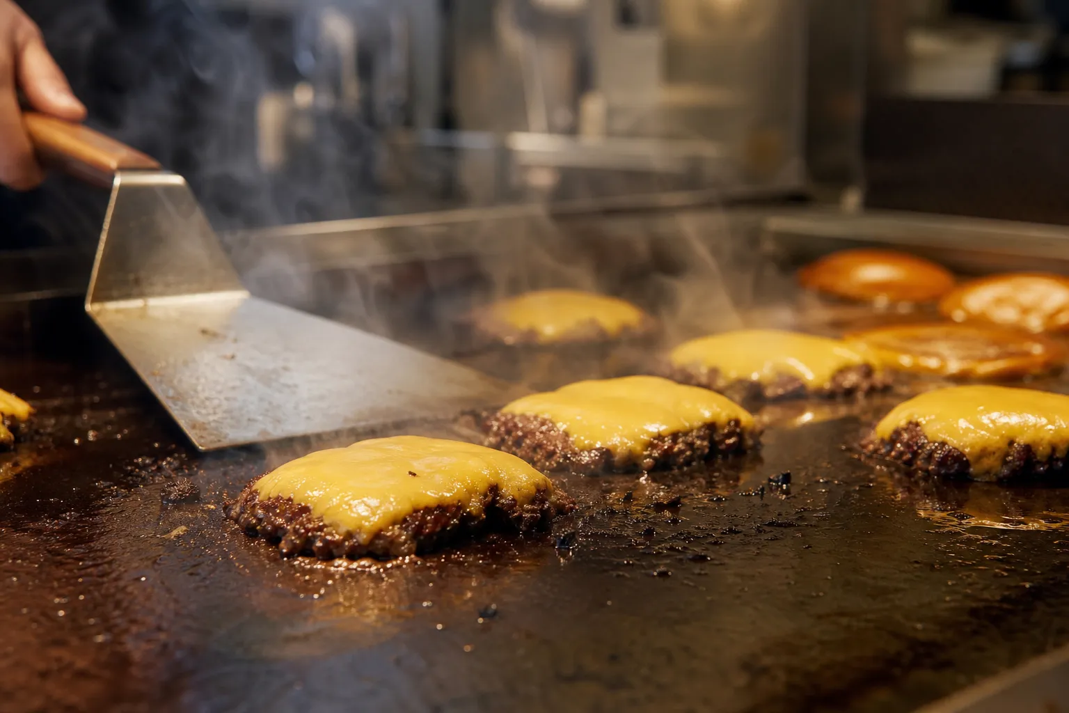 Melts BURGER Seoul Forest Hanwoo patty smash burger style