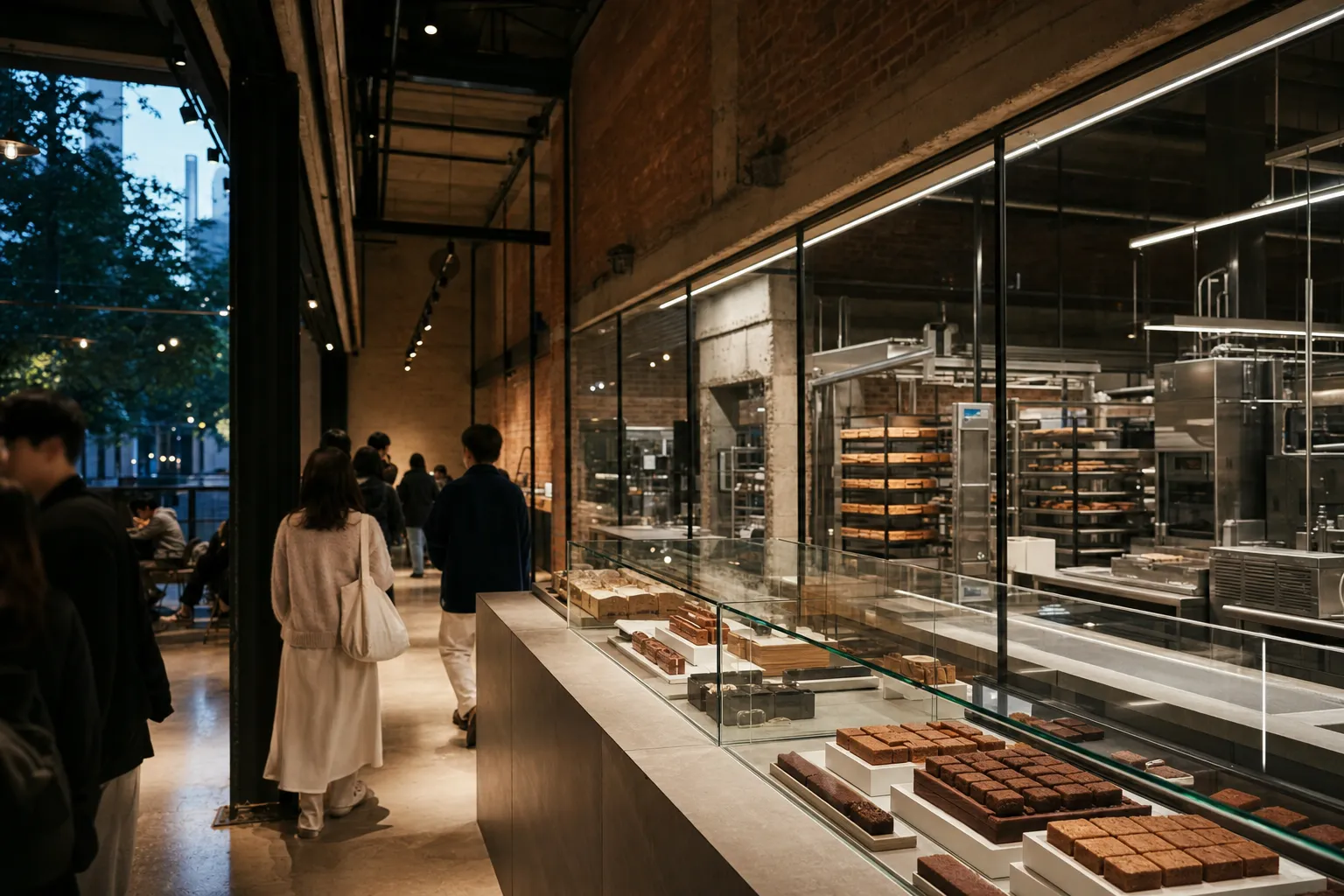 Bricksand Seongsu Factory: A Seongsu Brick Cafe Built Around Dessert Production 3 Bricksand Seongsu Factory Seongsu cafe showcase production concept