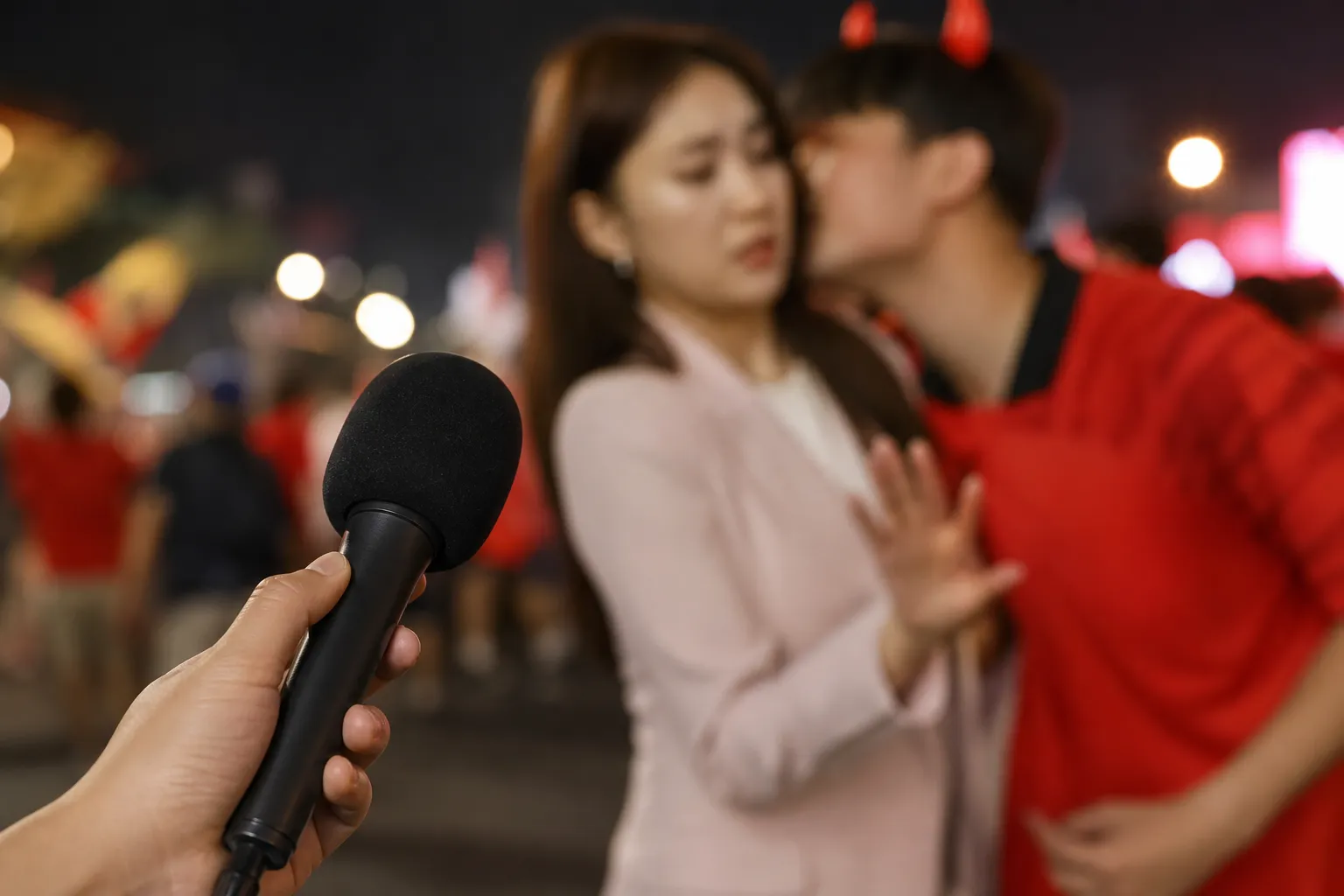 Korean Reporter Kiss During World Cup Coverage Sparks Consent Debate 3 Korean reporter kiss World Cup coverage consent debate trend