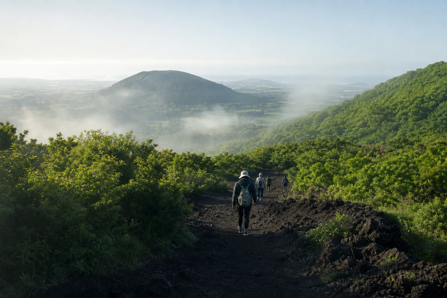 Mulchat Oreum limited trekking access during Saryeoni Forest Eco-Healing Event