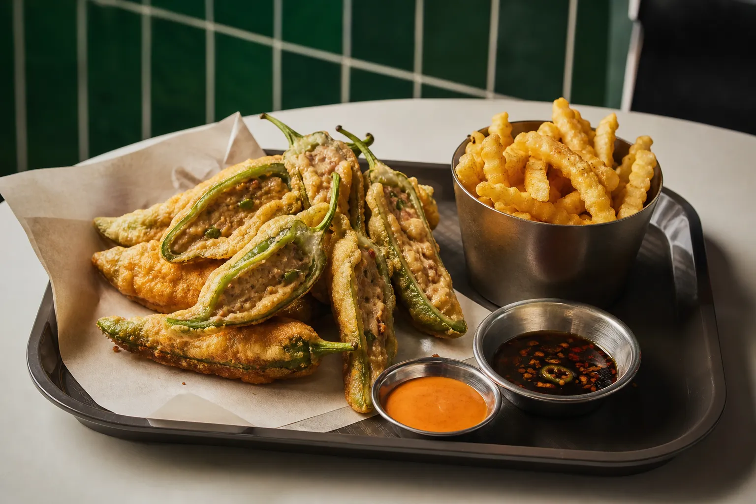 Mangwon Market Gochu Twigim: How Wooirak’s Stuffed Fried Pepper Reached Lotteria 3 Mangwon Market Gochu Twigim Lotteria collaboration menu 2024 concept