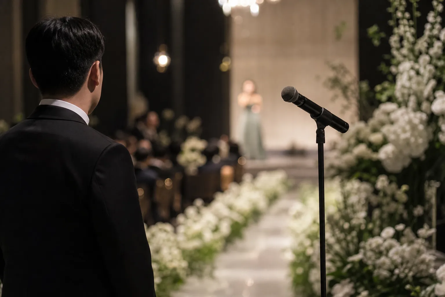 IU security guard wedding Blueming congratulatory song concept