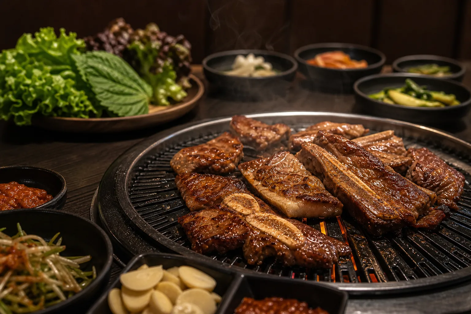 대성갈비 서울숲 A타워 Seongsu pork galbi menu concept