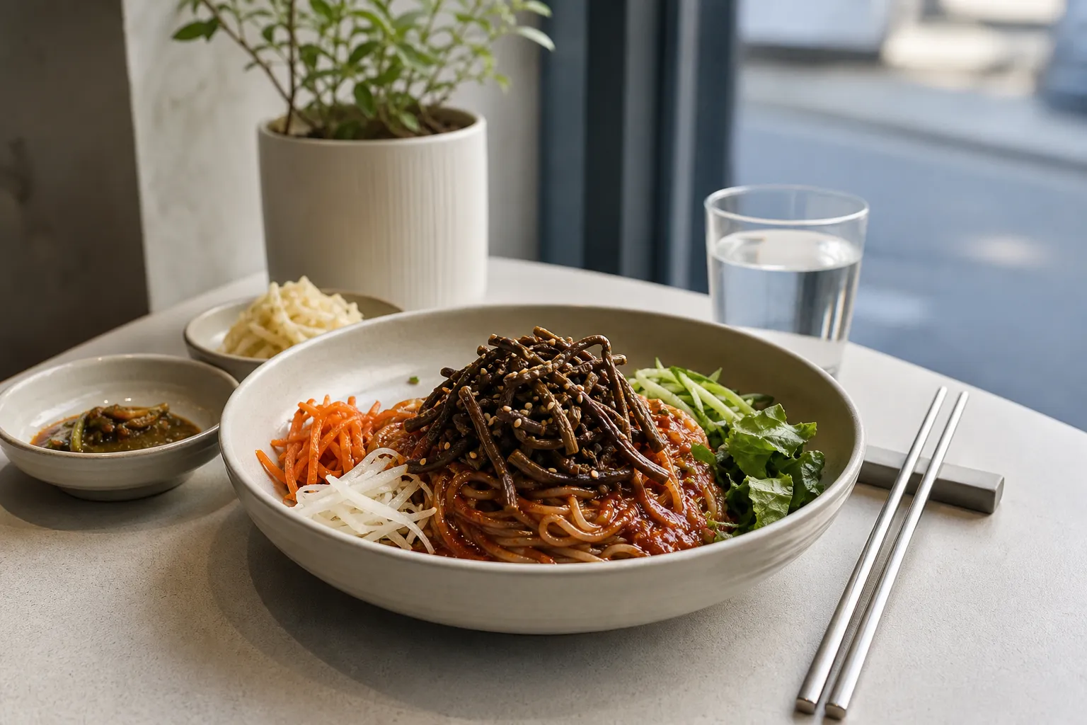 Gosari Perilla Bibim Noodles: Why Gosari Express Sindang’s Vegan Bowl Is Getting Attention 3 Gosari Express Sindang perilla bibim noodles Michelin vegan trend