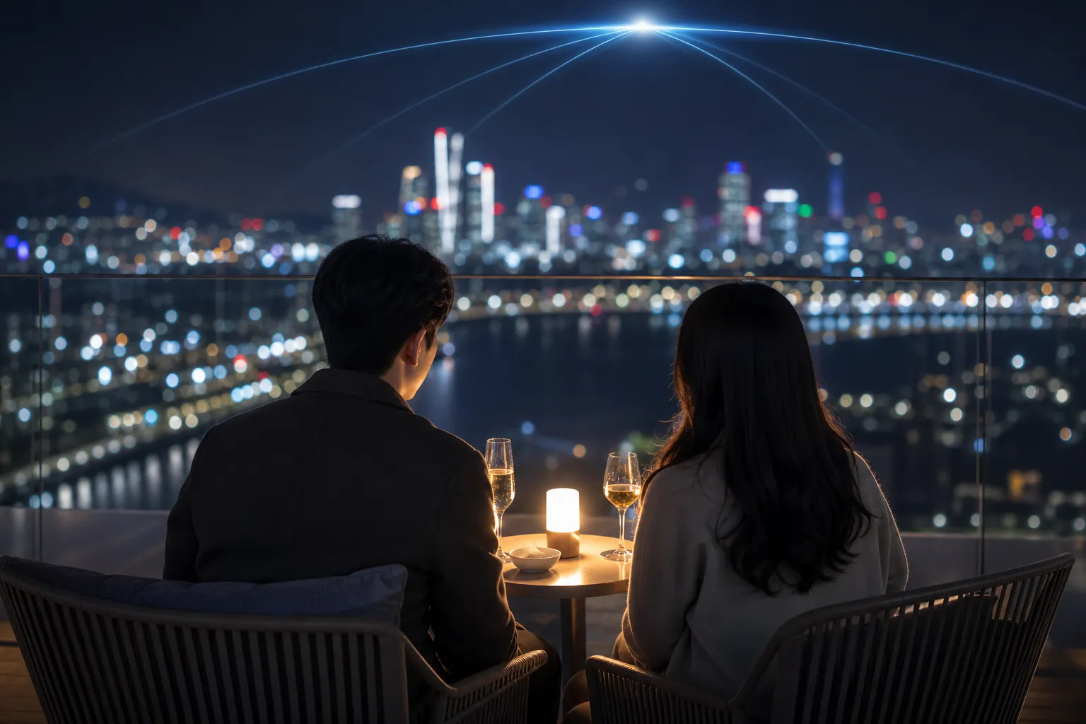 Stand Bi Me on Wavve: Episodes 1 and 2 Open With AI-Matched Dates 3 스탠바이미 웨이브 Seoul AI matching dating trend concept